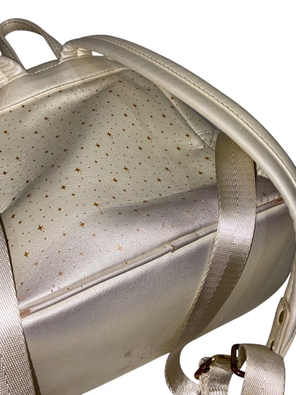 Disney Parks Loungefly 50th Anniversary Cinderella Castle Mini Backpack Gold Sta - Picture 15 of 16